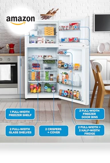 Top Mount Refrigerator with Ice Maker — Cooling Solutions, Commercial Cool