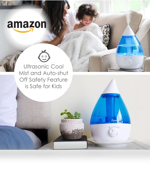 Ultrasonic Cool Mist Teardrop Humidifier — Air Moisturizers, Crane
