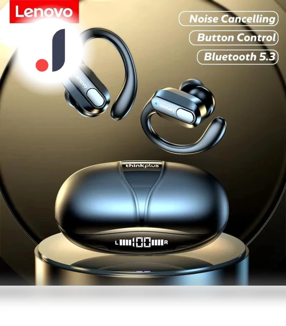 Wireless Bluetooth Sports Headphones with Microphone — Over-Ear Headphones, Lenovo