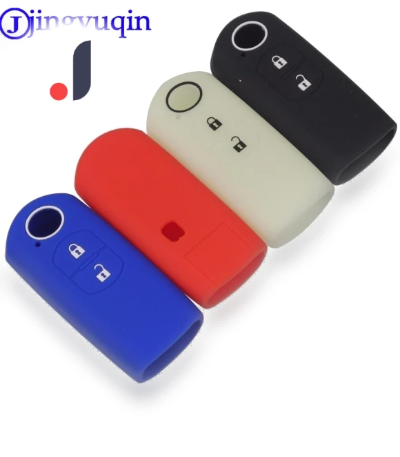 2 Buttons Remote Smart Key Silicone Cover Case — Key Holders & Accessories, Jingyuqin Car Key