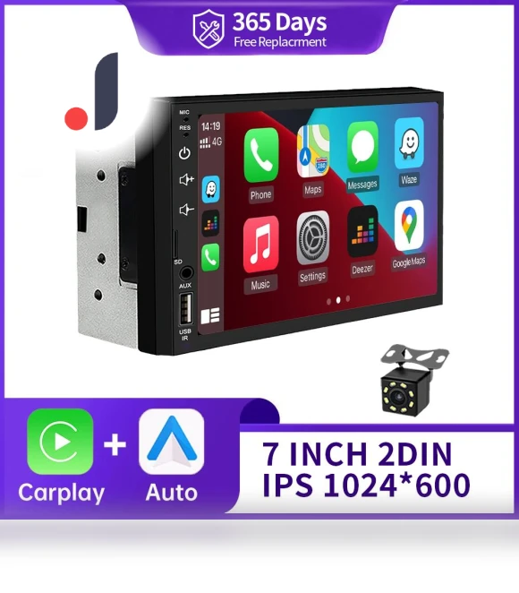 7-inch HD Touchscreen Car Multimedia Player — Stereo Receivers, ZoomSpark