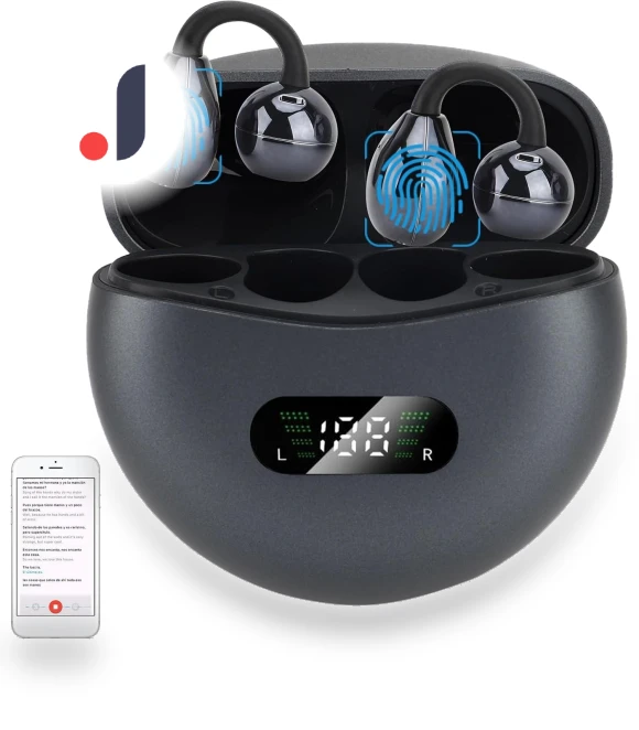 AI Real-Time Translation Earbuds — Language Translators, Junmaocun