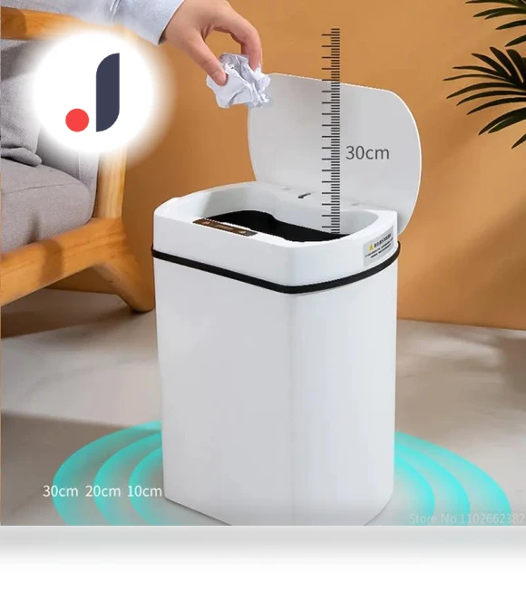 Automatic Trash Bin — Kitchen Cans, Simple and warm