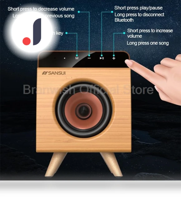 Bluetooth 5.0 Multimedia Mini Speaker — Portable Audio, Branwish