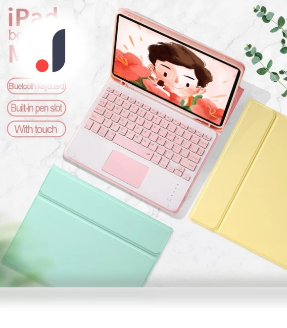 Bluetooth Keyboard Case with Touchpad for iPad Air 6th Gen — Keyboard Cases, SS-Pajamas-01