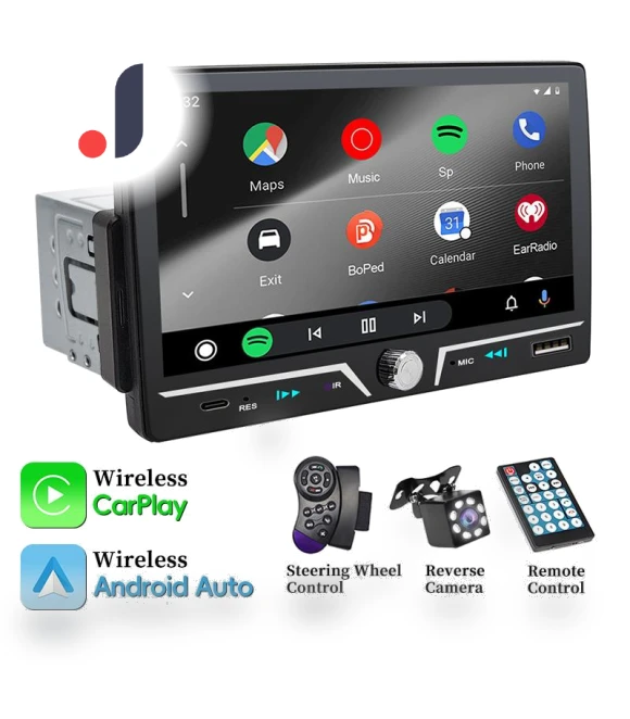Car Radio with Wireless/Wired Carplay Android Auto — Car Installation Essentials, JOHO - CarGear