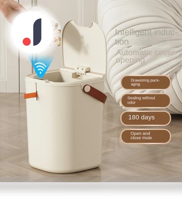 Creative Smart Trash Bin — Kitchen Cans, Simple and warm