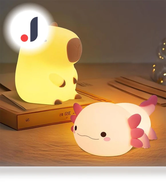 Cute Axolotl Night Light — Night Lights, TOP-MALL-001