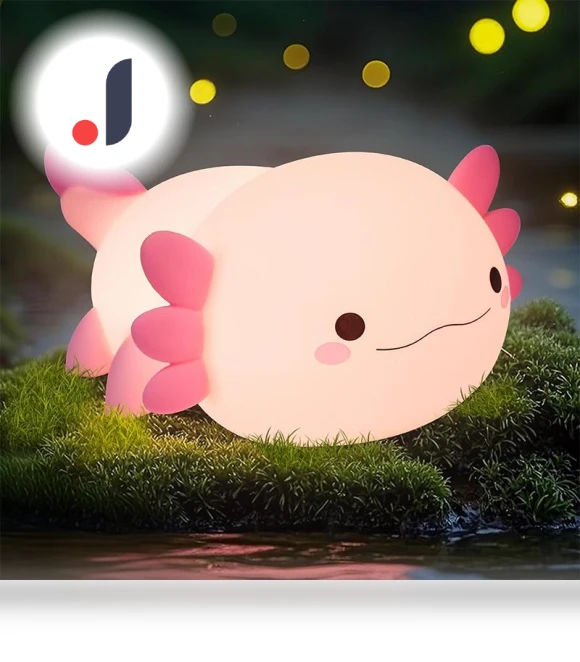 Cute Axolotl Night Light — Night Lights, TOP-MALL-001