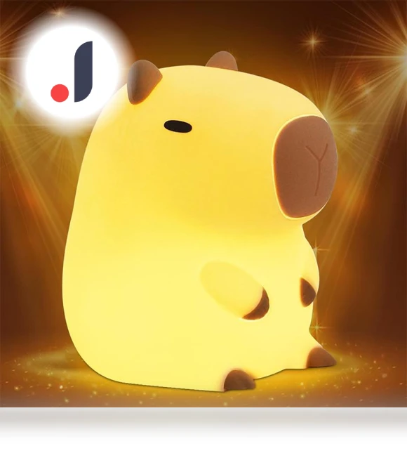 Cute Capybara Silicone Night Light — Night Lights, TOP-MALL-001