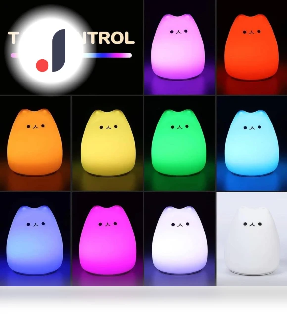 Cute Cat Night Light for Kids — Night Lights, TOP-MALL-001