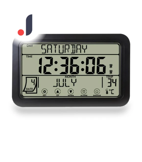 Digital Wall Clock with Touch Screen — Clocks, TOP-MALL-001
