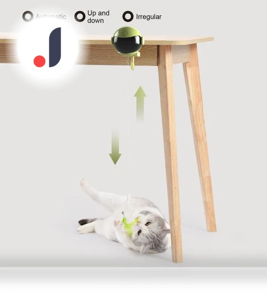 Electric Cat Toy with Feathers — Cat Playthings, Outdeer
