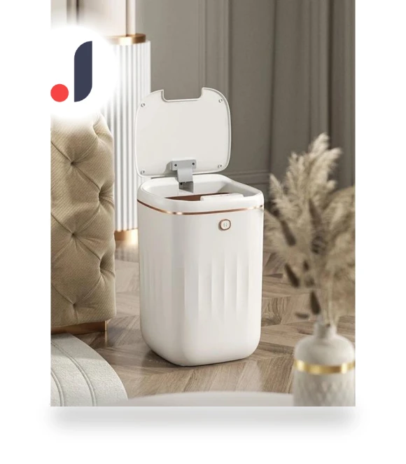 Electric Sensor Trash Bin with UV Light Charging — Waste Baskets, Simple and warm