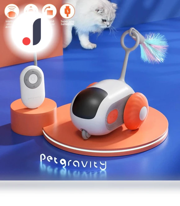 Interactive Smart Toy Car for Cats — Cat Playthings, TOP-MALL-001