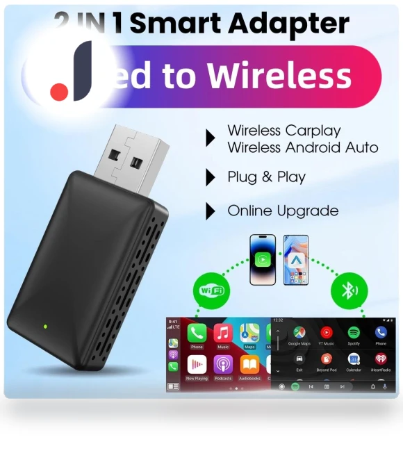 Mini Wireless Apple CarPlay Adapter — Stereo Receivers, JOHO - CarGear