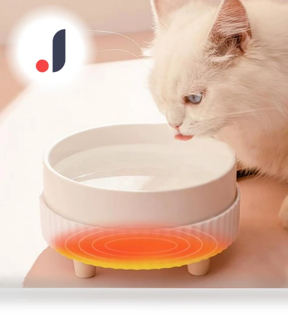 Rechargeable Heated Cat Bowl — Cat Dining Essentials, Darling Women Boutique D