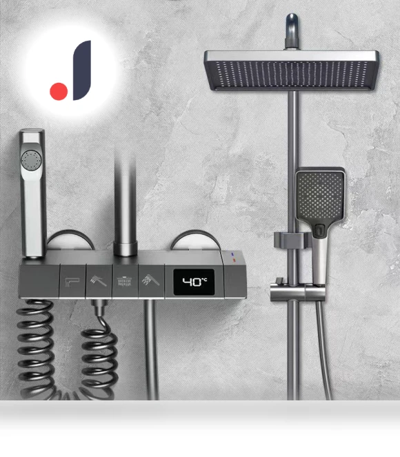 Smart Digital Display, Handheld Shower Set with Amplifier Function — Accessory Sets, WoW Home