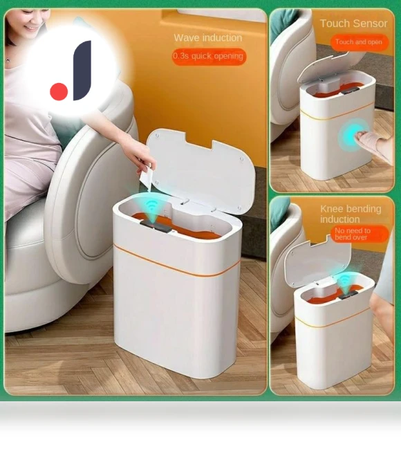 Smart Induction Trash Can — Kitchen Cans, Simple and warm