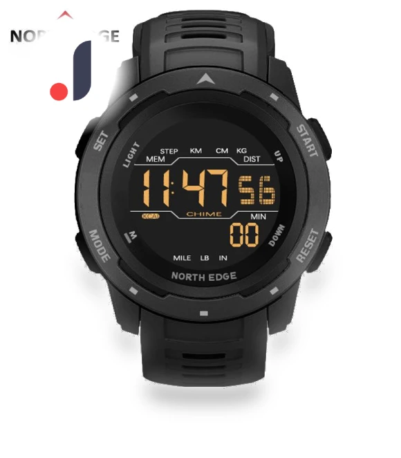 Smart Sports Watch with Dual Time — Sport Watches, NORTH EDGE