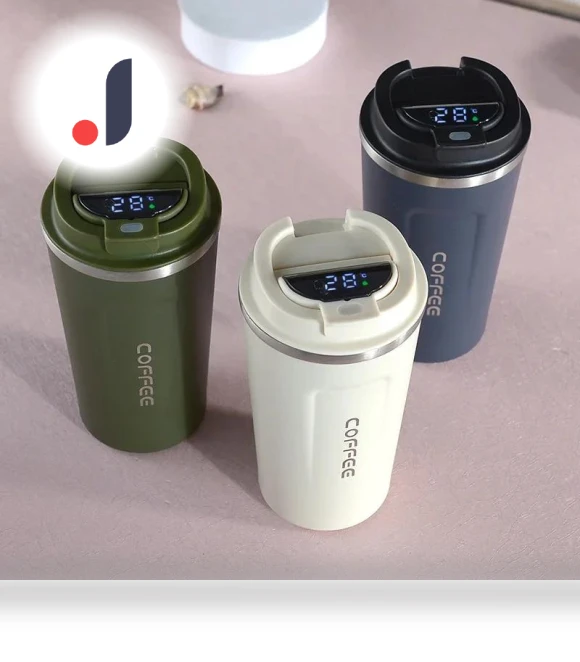 Smart Temperature Display Coffee Mug — Beverage Warmers, Versatile Home Furnishing