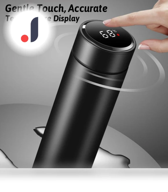Smart Temperature Display Vacuum Insulated Stainless Steel Thermos Cup — Beverage Warmers, TOP-MALL-001