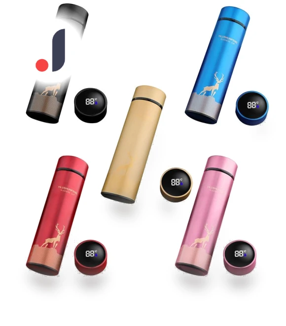 Smart Thermos Bottle with LED Temperature Display — Travel Drinkware, TOP-MALL-001