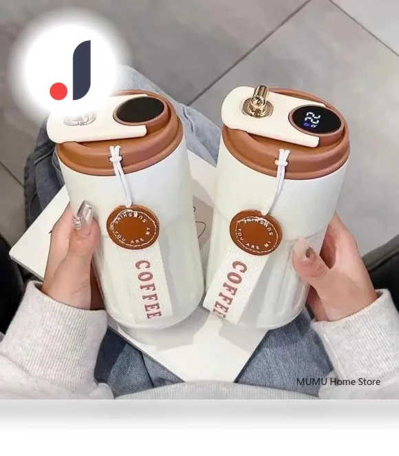 Smart Thermos Bottle with LED Temperature Display — Beverage Warmers, TOP-MALL-001