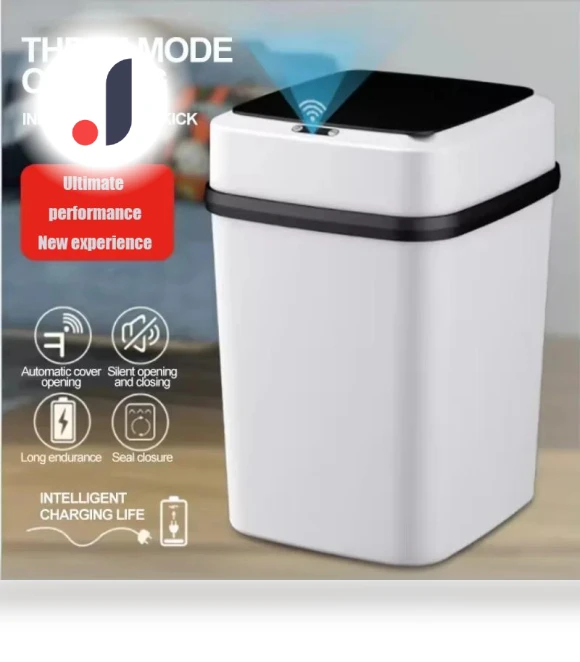 Smart Trash Can with Automatic Lid — Kitchen Cans, Simple and warm