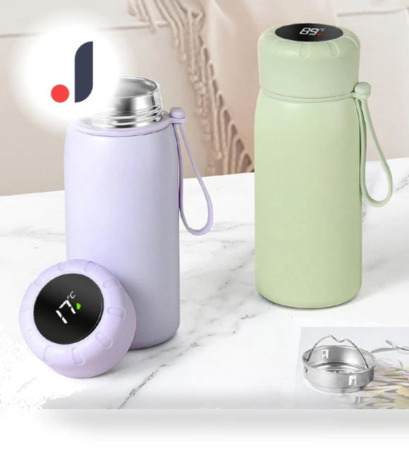 Smart Vacuum Insulated Stainless Steel Thermos Mug — Travel Drinkware, Versatile Home Furnishing