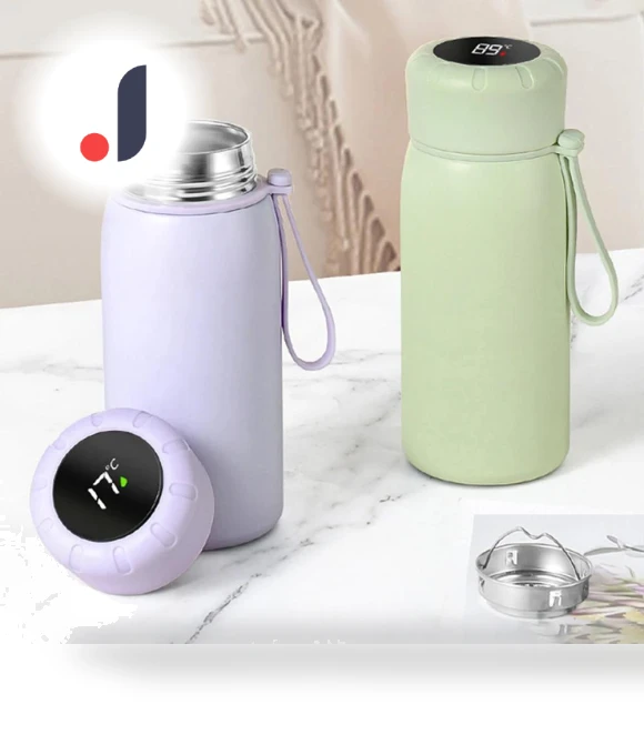 Smart Vacuum Insulated Stainless Steel Thermos Mug — Travel Drinkware, Versatile Home Furnishing