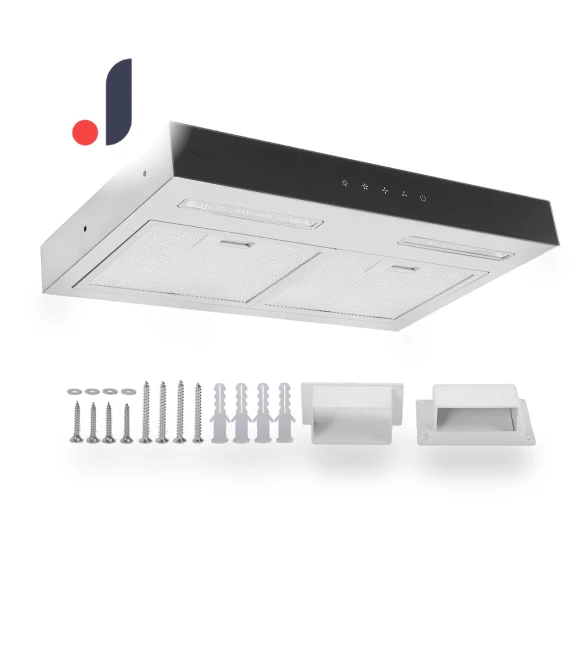 Stainless Steel Range Hood with Dual Exhaust Fans — Ventilation Solutions, Tooarts