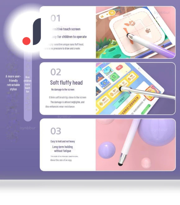 Universal Kids Retractable Touch Stylus — Styluses & Digital Pens, ElectroCN