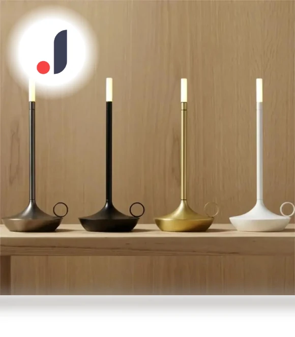Vintage Aluminum Wireless Candle Lamp — Lighting, Versatile Home Furnishing