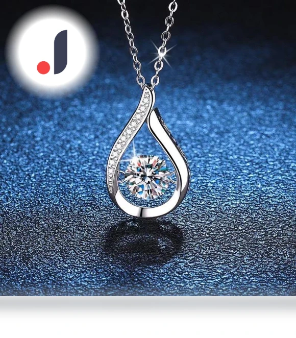 Water Drop Smart Zircon Necklace — Smart Jewelry, Wipon
