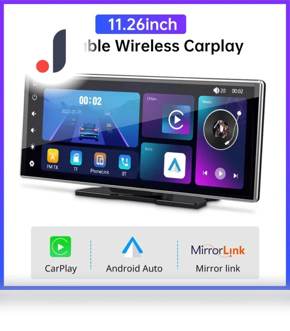 11.26-inch IPS Touchscreen Multimedia Video Player — Stereo Receivers, JOHO