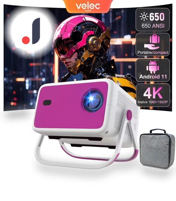 4K HD Projector with Auto Focus — Home Theater Projectors, Velec