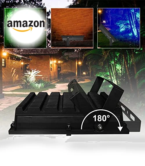 Bluetooth Control RGB LED Floodlight — Outdoor Security & Flood Lighting, ASIGN