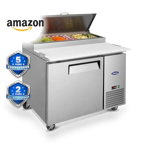 Commercial Pizza-Sandwich Prep Table Refrigerator — Drink Coolers, ORIKOOL