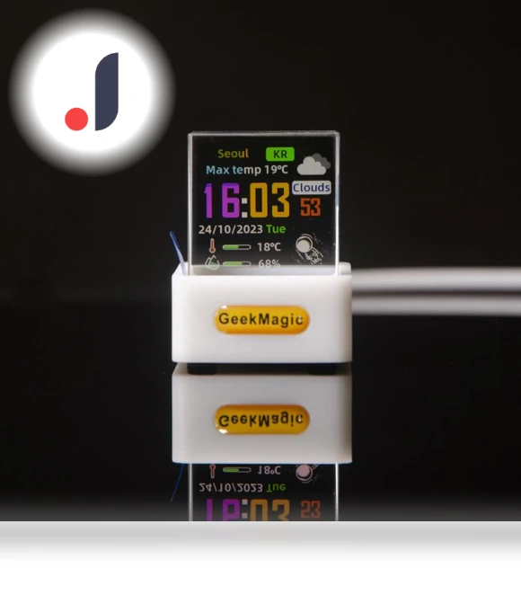 Holographic Photo Display Smart Weather Station — Desk & Shelf, Pengran