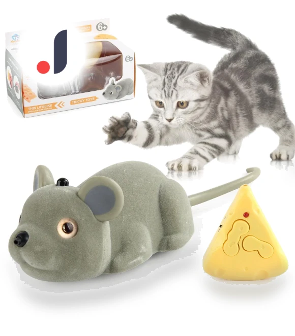 Intelligent Sensor Obstacle Avoidance Cartoon Mouse Model Pet Toy — Cat Playthings, Plastic Toys