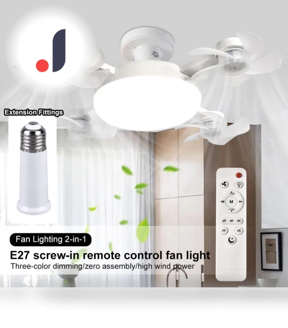 LED Ceiling Fan with Dimmer and Remote Control — Ceiling Fans, Good Household Items