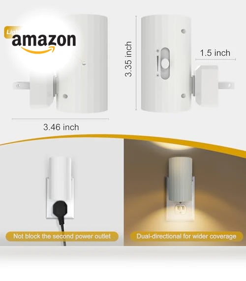 LED Night Light with Dusk to Dawn Sensor — Night Lights, WSKVEZZA