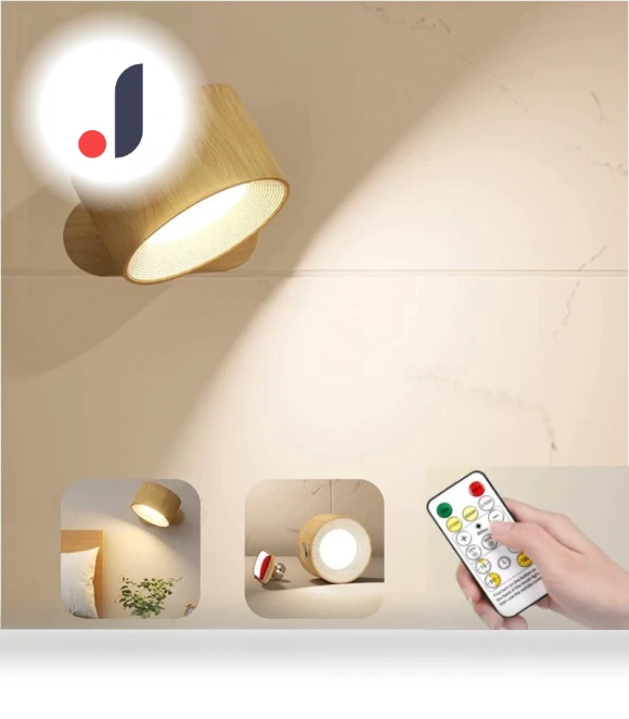 Portable Wall Light with Magnetic Touch Remote — Night Lights, Dream Garage