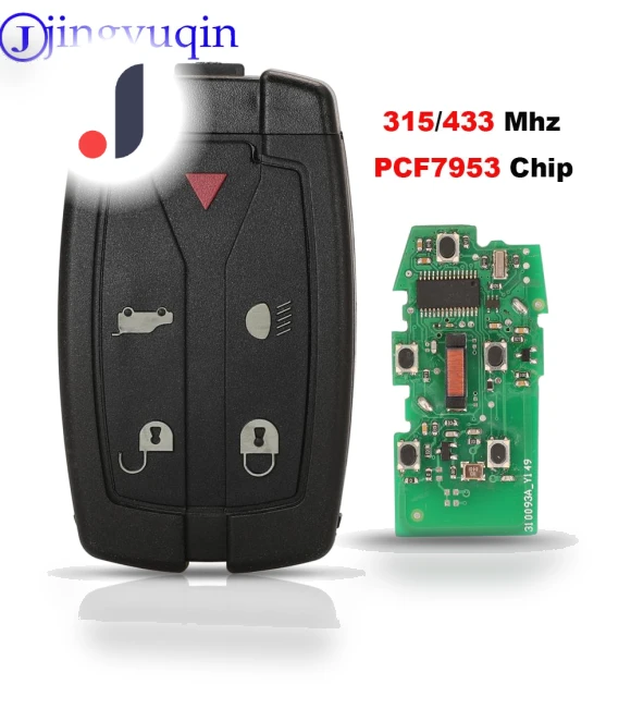 Remote 5Buttons 315/433Mhz Car Key — Keyless Entry, Jingyuqin Car Key