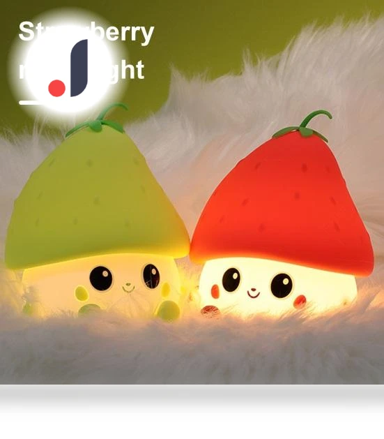 Silicone Kids Night Light with Strawberry Design — Night Lights, Amusedly