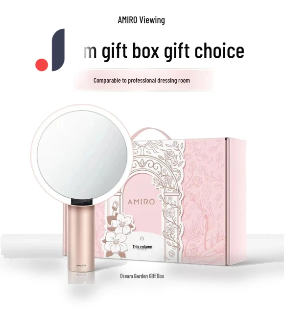 Smart HD LED Makeup Mirror with Fill Light — Handheld, AMIRO