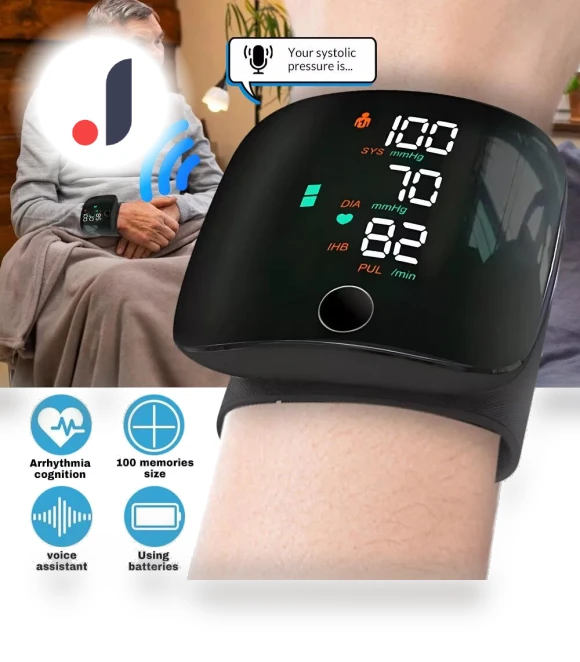 Smart Wrist Blood Pressure Monitor — Blood Pressure Monitors, VamsLuna