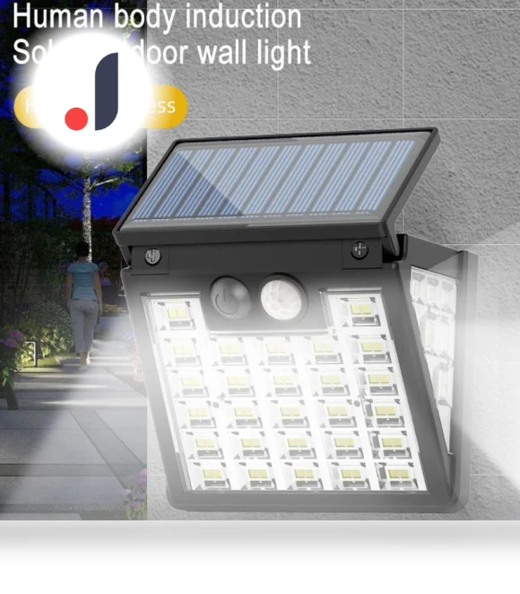 Solar Motion Sensor Wall Light — Outdoor Security & Flood Lighting, LIUXING Fire Solar Lamp