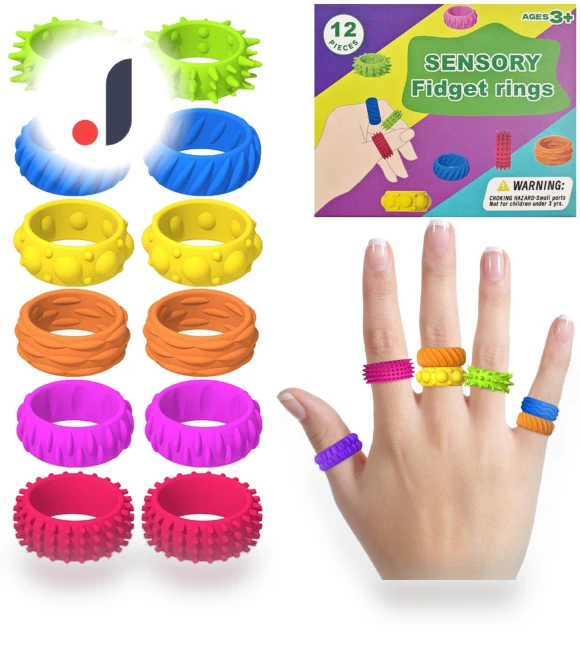 Spiky Sensory Rings — Blocks, Princess